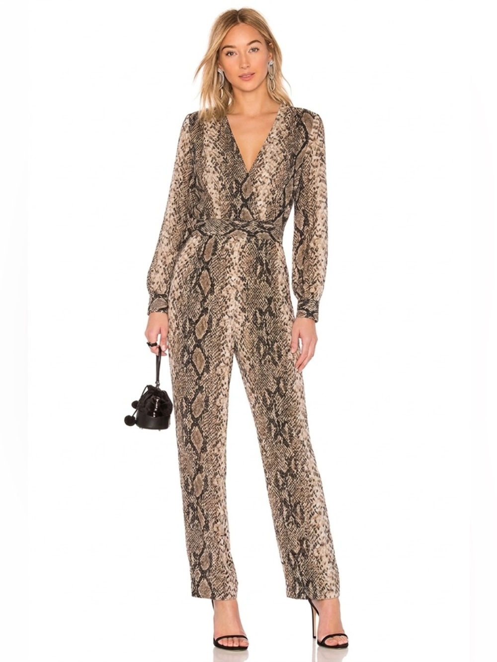 LINI NWOT Snake Print Jumpsuit Size Small